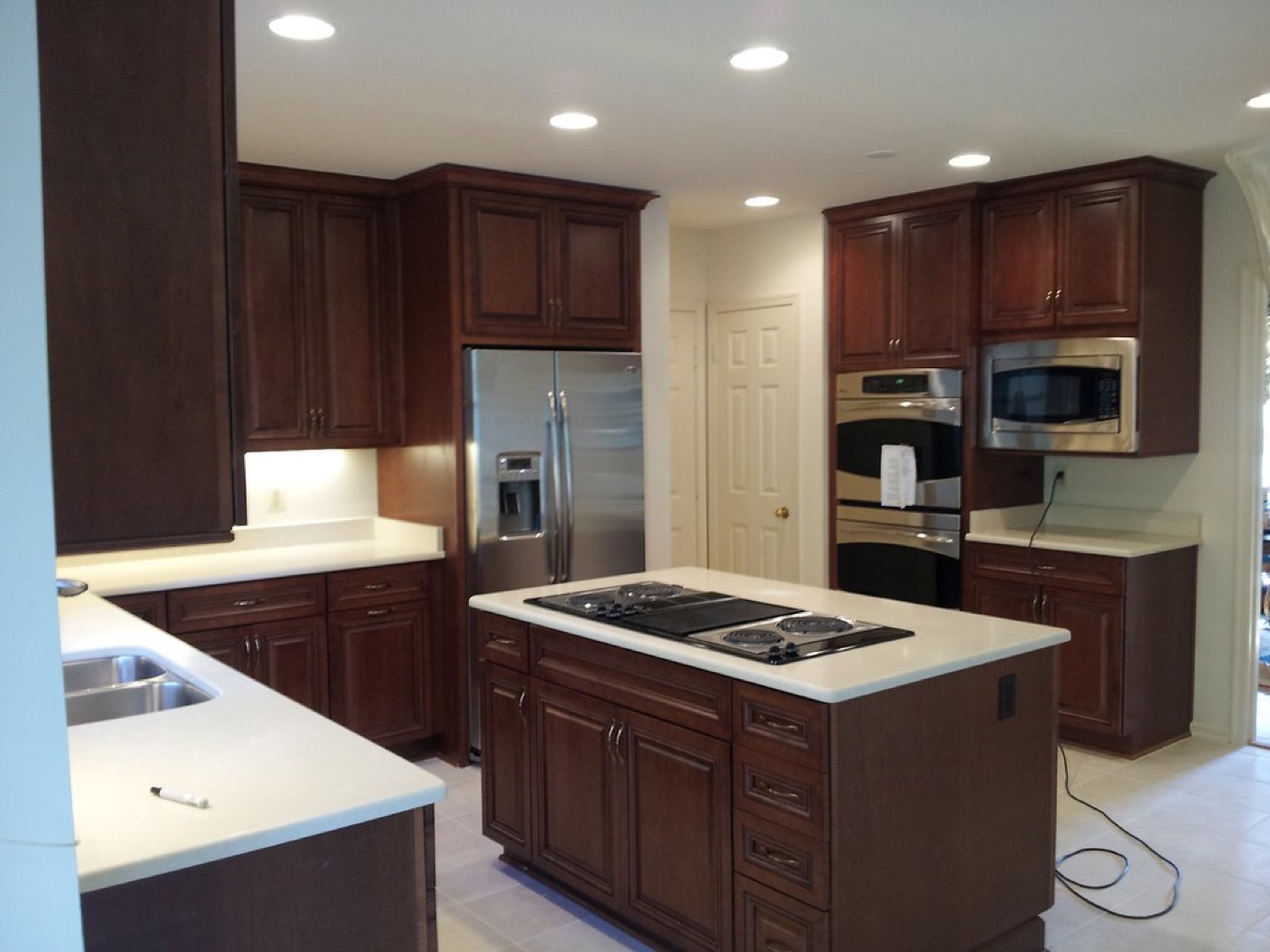 Finished kitchen with fresh walls
